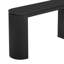 Console incurvée à rayures verticales uniques