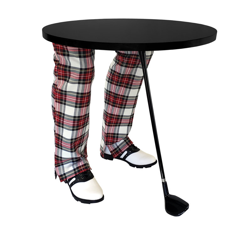 Table de bout abstraite, Noir