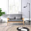 Macclesfield 2 Seater Linen Blend Loveseat-1928112982