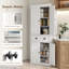 Garde-manger blanc de 72 po - Armoire de rangement haute, armoire autoportante, tiroir, portes, tablettes réglables-1906529557