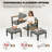 7PCS Patio Furniture Set, All-Weather Outdoor Conversation Set With Coffee Table & 2 Ottomans-1341713139