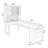 Brown Rectangular Solid Wood+Glass desk-242819931