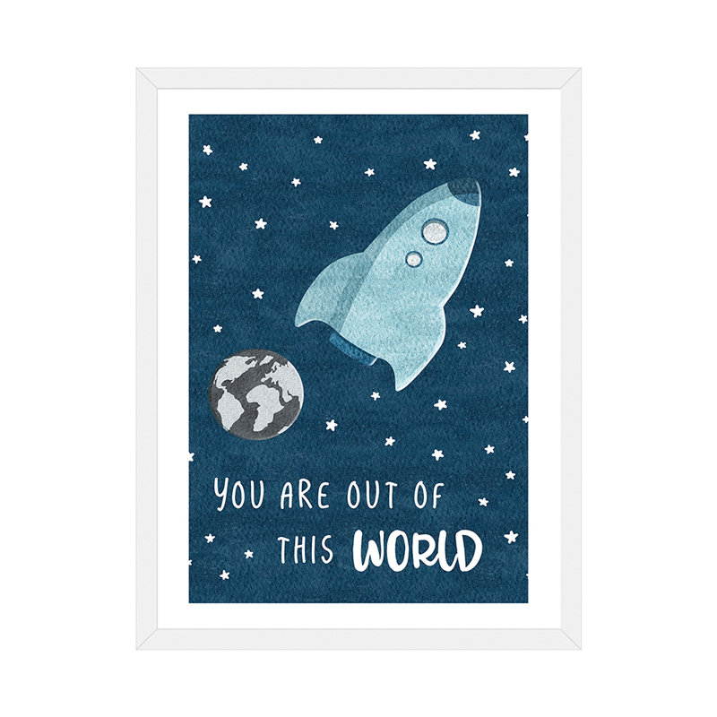 « out of the world », art, H 32 po x l 24 po x P 1 po, Papier avec cadre blanc