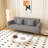 71.7''Modern Teddy 3 Seater Convertible Sofa Bed with 2 Throw Pillows-1894310062