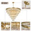 Makinlee Dimmable Crystal Tiered Chandelier-106892704-106892705-116094734