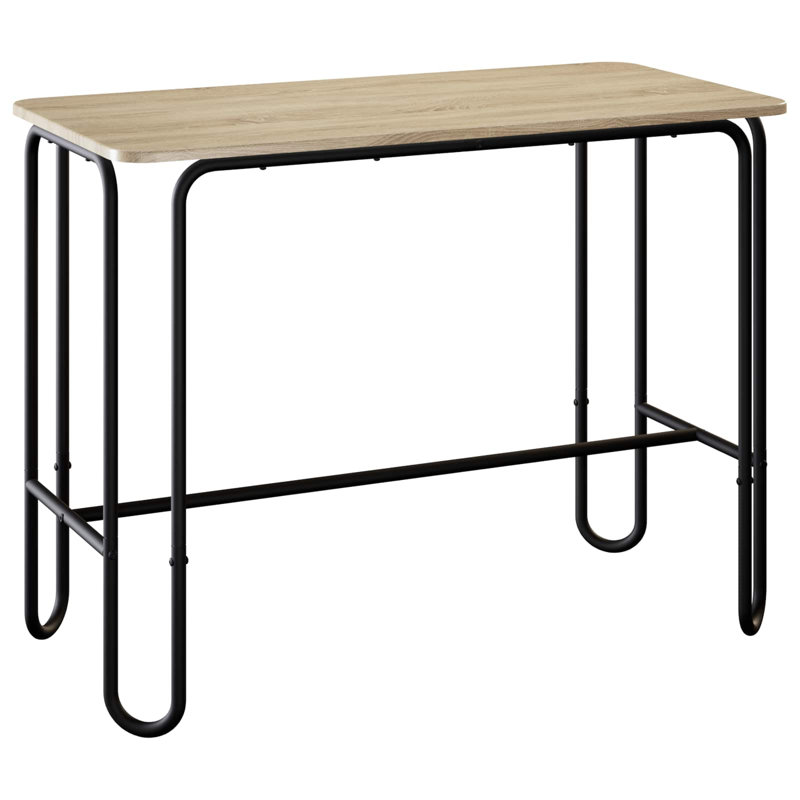 Dining Table, Black / Sonoma Oak