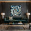 Art mural sur toile grise fossile côtier-887930553