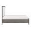Grand lit plateforme avec meubles de chambre à coucher au pied de lit 1pc (lit seulement)