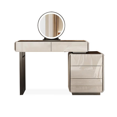 Makeup Vanity with Light mirror,5 drawers