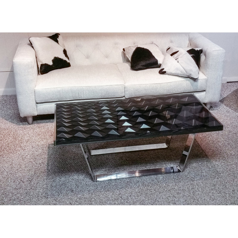 Coffee Table, Copper, 18'' H x 47.2'' L x 23.6'' W
