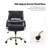 Pell Swivel Tilting Leather Upholstered Office Chair with Adjustable Height-296613961