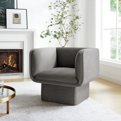 Fauteuil d'appoint en velours Tate Performance
