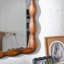Miroir de 36,02 po Mid-Century Modern Swirl