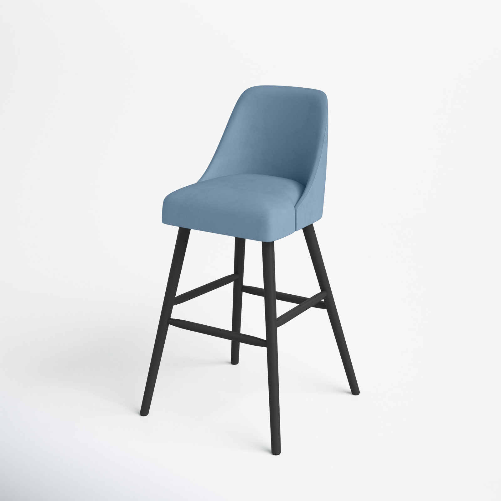 Gallie Counter & Bar Stool, Bar Stool (31" Seat Height), Classic Ocean Velvet