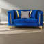 Causeuse luxueuse de luxe avec garniture en velours 69 pouces