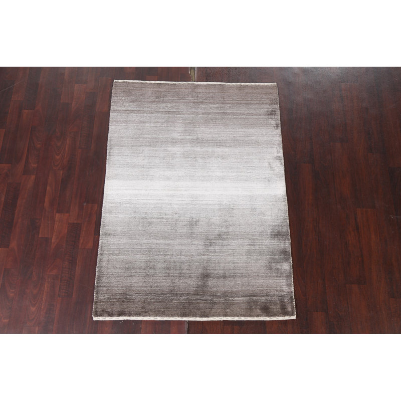 Kelden One-of-a-Kind 3'11" X 5'6" New Age Wool Area Rug in Gray