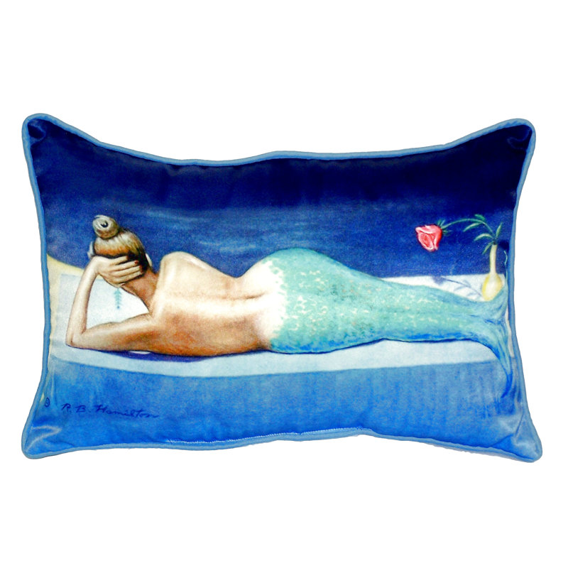 Housse et insert de coussin rectangulaire d'extérieur Mermaid Mermaid, Petit