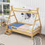 Lit plateforme en bois avec escalier, garde-corps et lattes robustes-160265108-160265098