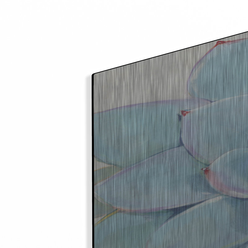 Art mural en métal «Pastel Succulent I» par Tim O'Toole, H 36 po x l 24 po