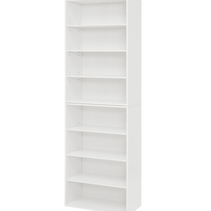 Armoire de rangement à CD réglable, 6 tablettes, détachables en deux, convenant au salon, de haute qualité, avec une étagère de 8 couches de 24,32 po de profondeur, 4 poids net de 32 lb