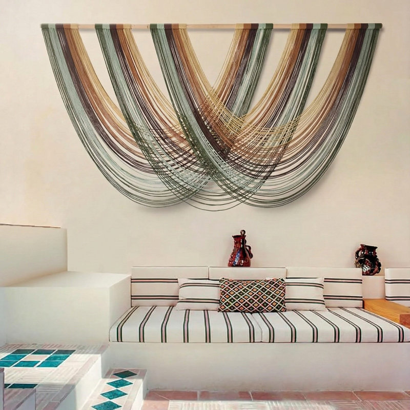 Bohemian 57'' W Macrame Wall Hanging