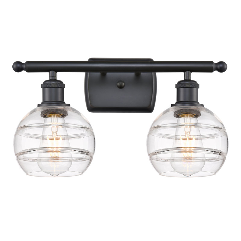 Natick 2 - Light Dimmable Vanity Light, Clear, Matte Black