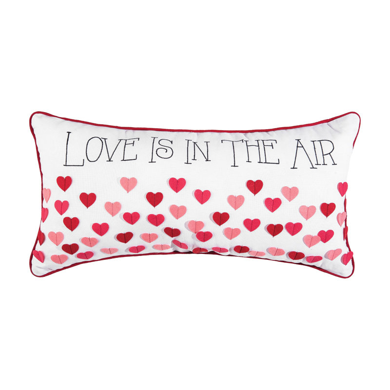 Coussin décoratif brodé Love Is In The Air