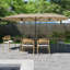 Parasol de marché rectangulaire illuminé avec base Nyele 180 po x 108 po-552492933