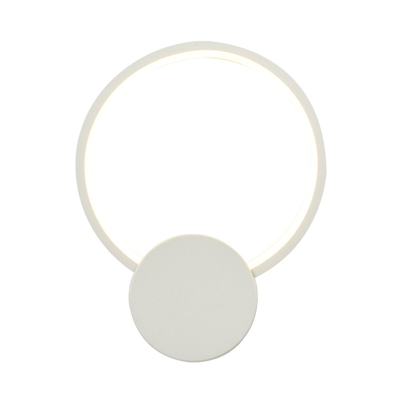 Applique à bras en métal à DEL, Blanc