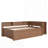 Wood Daybed Frame With Trundle, Storage Drawers, Side Shelves, And Desk For Multifunctional Living-1196150150-1196150148