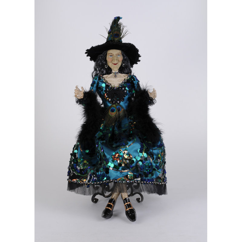 Glitzy Peacock Witch
