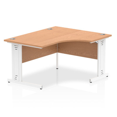 Impulse L-Shaped Metal Base Computer Desk