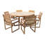 Venice 7 - Piece Solid Wood Dining Set-991124575