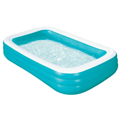 Summer Waves Plastic Rectangle Kiddie Pool 22'' H x 72'' W x 120'' L