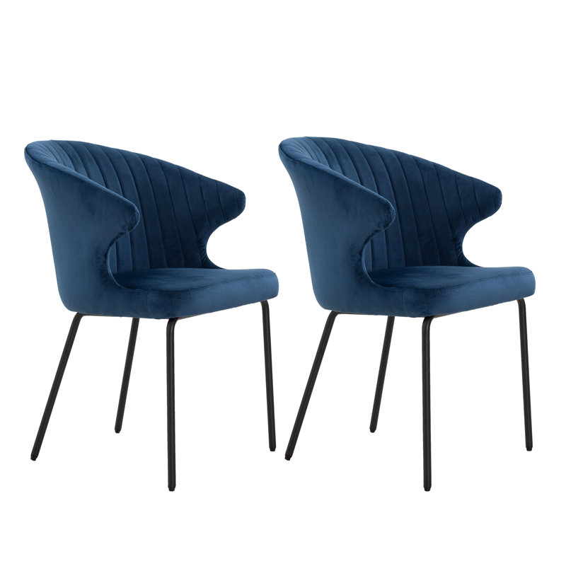 40cm H Tufted Velvet Upholstered Parsons Chair