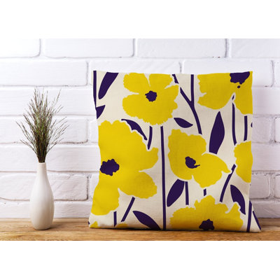 Malynn Floral Square Cushion