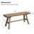 Solid Wood Natural Entryway Bench-1263767444