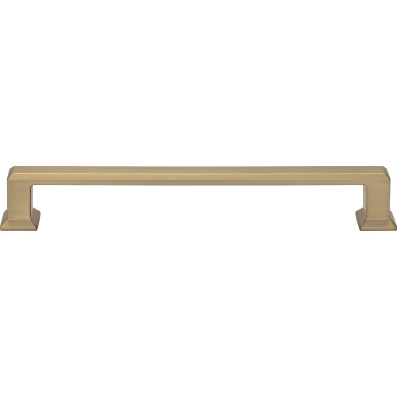 Sweetbriar Lane 5 1/16" Center to Center Bar Pull, Warm Brass, 6 5/16"