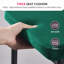 Modern Velvet/Suede Armless Dining Chair High Back with Diamond Tufting -1310209611