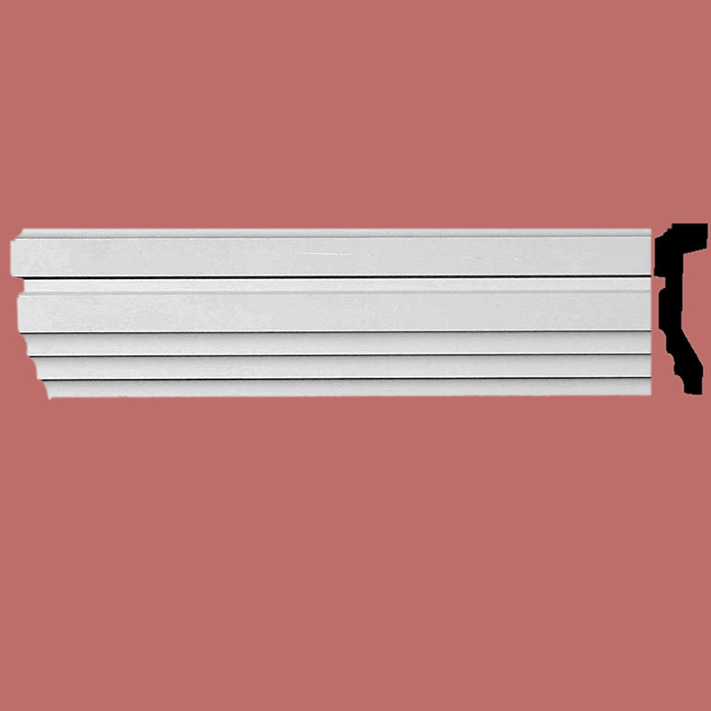 White Urethane Crown Moulding 3.5'' H x 96'' L