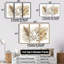 «Reflection Tropical Gray Leaves II - Plants», ensemble d'art mural-107200382-107200385