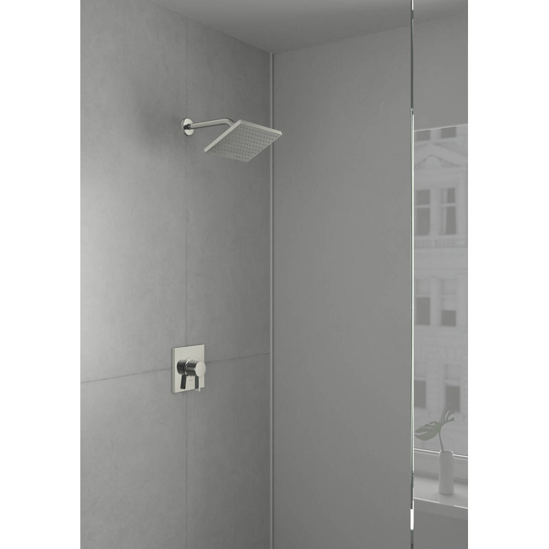 Ecostat Square 1-Handle 6-Inch Wide Pressure/Shower Balance Valve Trim Only, Chrome