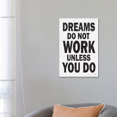 Dreams 1 Piece Wrapped Canvas Wall Art