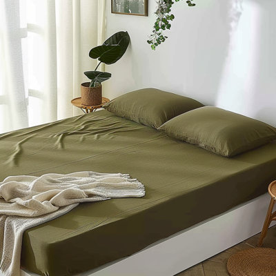 Ensemble de draps 100% lin français 4 pièces