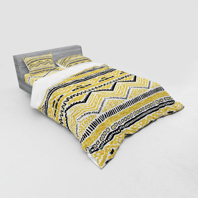 Primitive Eclectic Geometric Shapes Duvet Cover