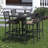 Hannatou 4 - Person Patio Dining Set with Rectangular Table , Cushions Included-2089844831