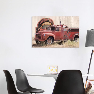 Volunteer Firefighter by Lori Deiter - Wrapped Canvas Print