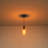 Lightrix 1-Light Single Hammered Clear Glass Bell Pendant-2064420940