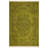Chartreuse Green Faded Vintage Medallion Area Rug-849323579