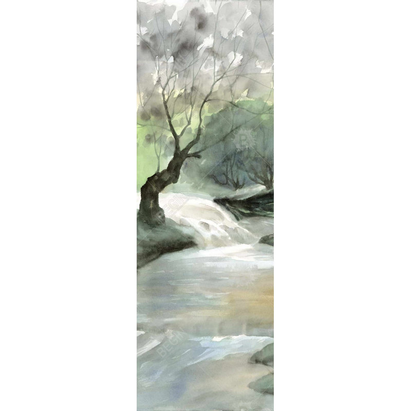 Oasis de relaxation - Toile encadrée, paysages illustratifs